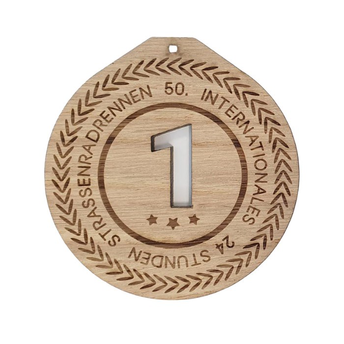 Holz Medaille Lichtblick, Eiche, Nr.1