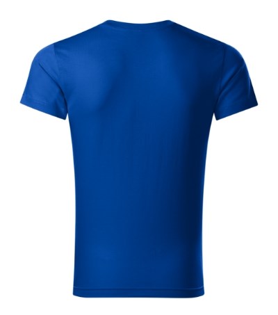 T-Shirt Herren Slim Fit V-neck königsblau