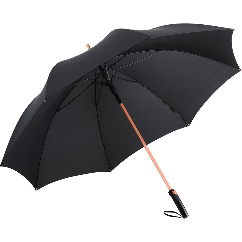 7399 AC-Alu-Gästeschirm FARE® Precious - schwarz/kupfer