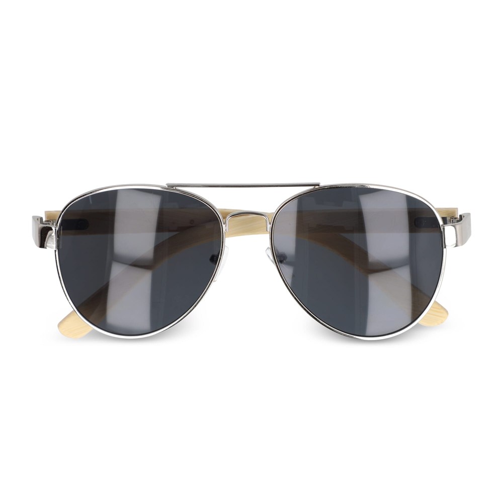 Piloten Sonnenbrille mit Bambus Bügeln